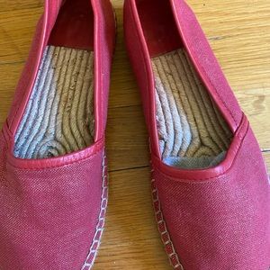 Cole Haan red slip on shoes